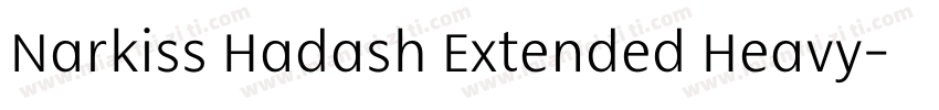 Narkiss Hadash Extended Heavy字体转换